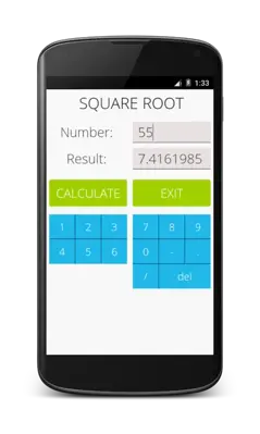 Square Root Calculator android App screenshot 0